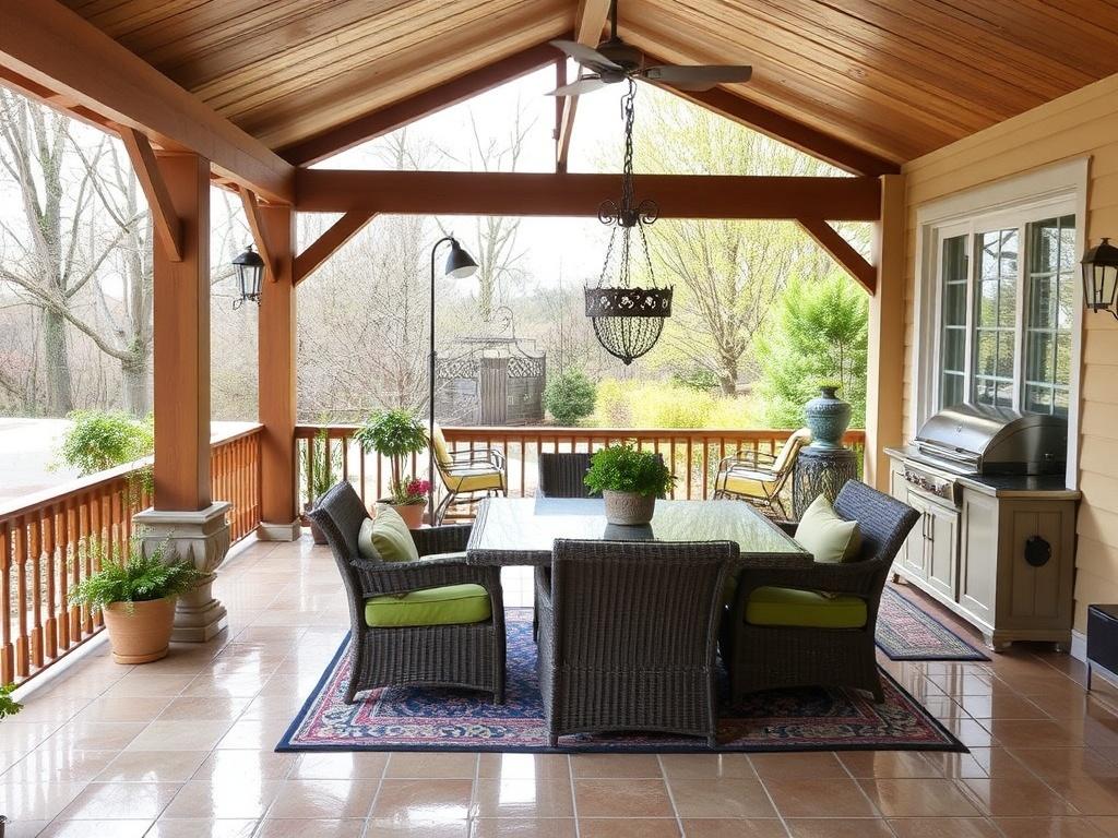 Уборка террасы, веранды и летней кухни. Сезонная глубокая уборка и подготовка к холодам