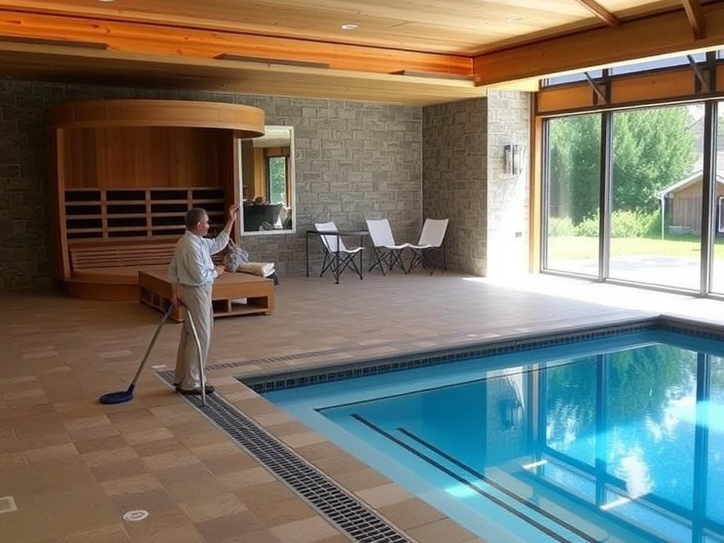 Чистка домашних бассейнов и саун. Ежедневный, еженедельный и сезонный уход: ритм работ