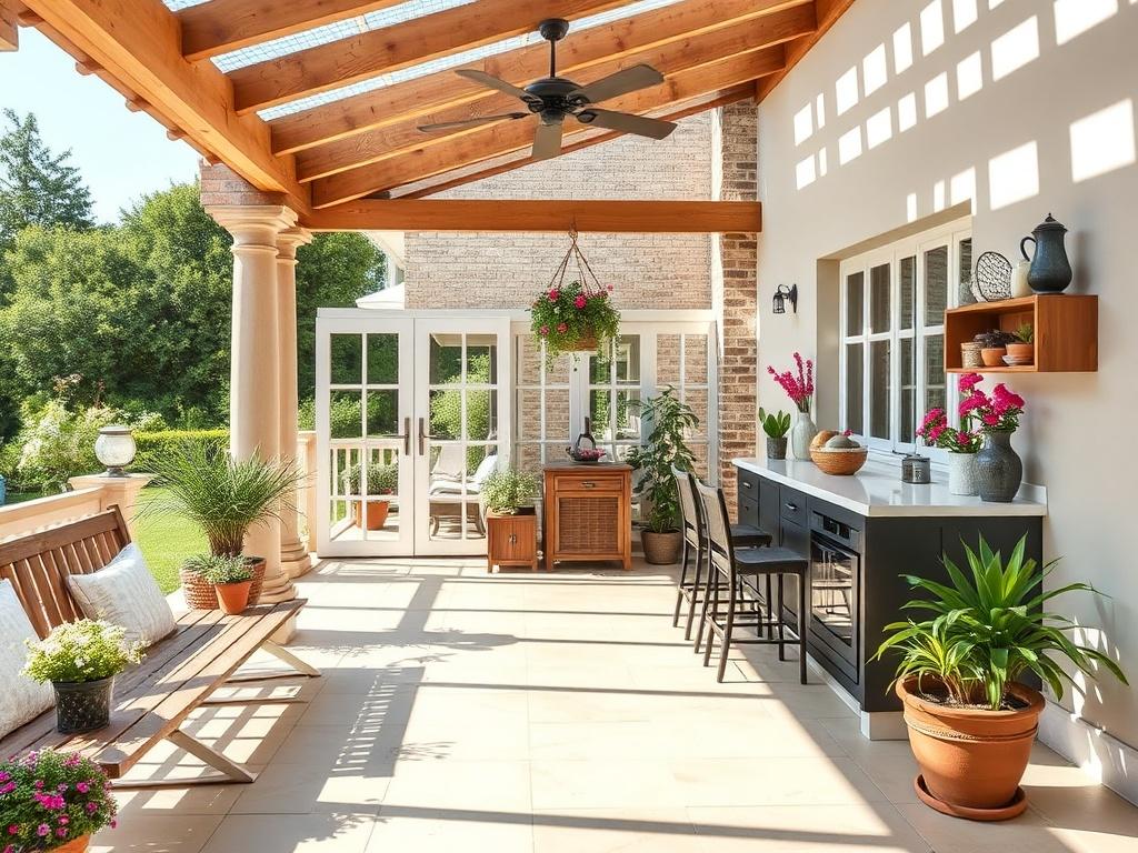 Уборка террасы, веранды и летней кухни. Шаблон графика уборки и чек-лист