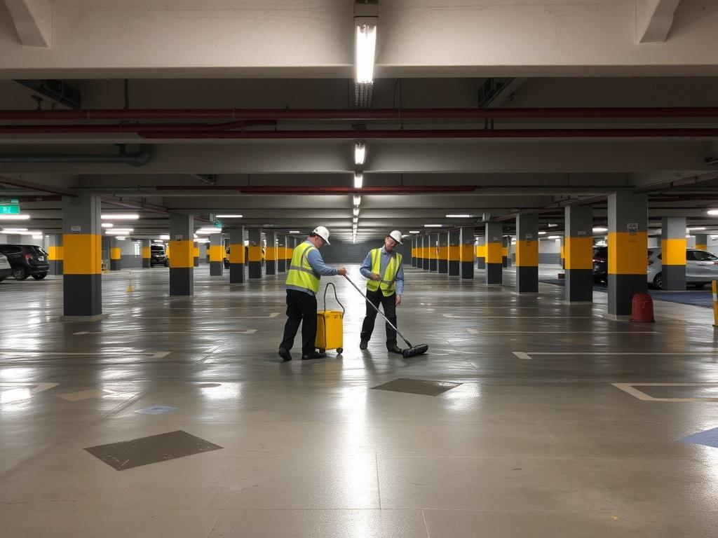 Организация клининга в подземном паркинге. Планирование работ и подготовка инфраструктуры Организация клининга в подземном паркинге. Планирование работ и подготовка инфраструктуры